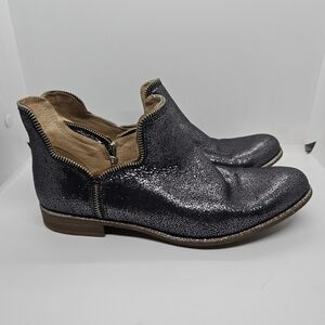 Unity in Diversity Panache gunmetal metallic glitter ankle boots EU 40 US 9